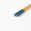 Sunlife Choose According Growth Chopsticks Children Short Dishwasher Safe Non-Slip 18cm Ages 7-9 Hexagonal Antibacterial Finish Indigo Dark Blue Wood