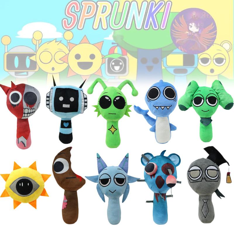 Cute Sprunki Plush Incredibox Rhythm Box Figure Fluffy Cartoon Stuffed Toy
