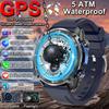 Новые Военные GPS Умные Часы Мужские Офлайн Карта 860 мАч Компас 5ATM Водонепроницаемые 4 ГБ Памяти Плавание Сапфировый Экран Умные Часы
