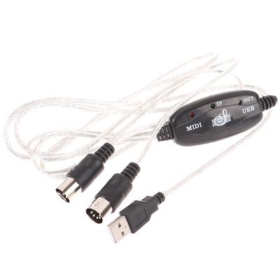 Usb In-Out Midi интерфейсный кабель-конвертер в шнур адаптера для музыкальной клавиатуры ПК