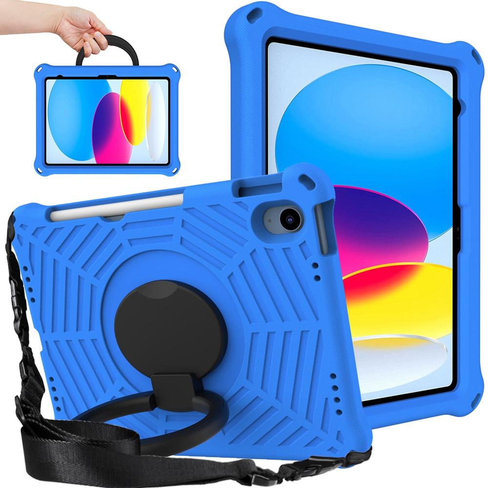 Для Apple iPad 10-го поколения 2022 года, 10,9 дюйма, A2696, A2757, A2777, чехол EVA, детский безопасный чехол с кольцом для переноски, противоударный чехол-подставка для планшета