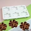6-cavity Six Petals Flower Silicone Mold Fondant Mousse Cake Decorating Tool for Making Chocolate Candy Handmade Soap