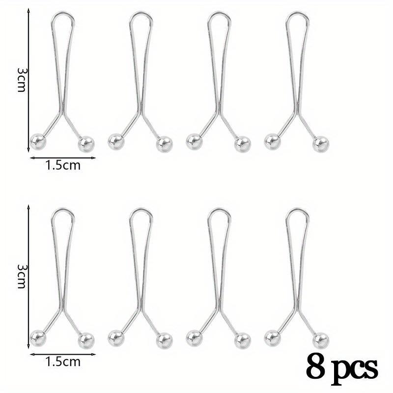8 шт. Регулируемый зажим для рукава для брюк, зажим для утяжки талии, подходит для джинсов, юбок, съемная пряжка, аксессуары