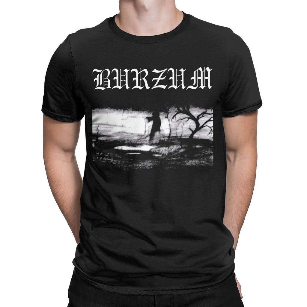 Повседневная футболка Burzum для мужчин, хлопковая футболка с круглым воротником, футболка с коротким рукавом, графическая одежда