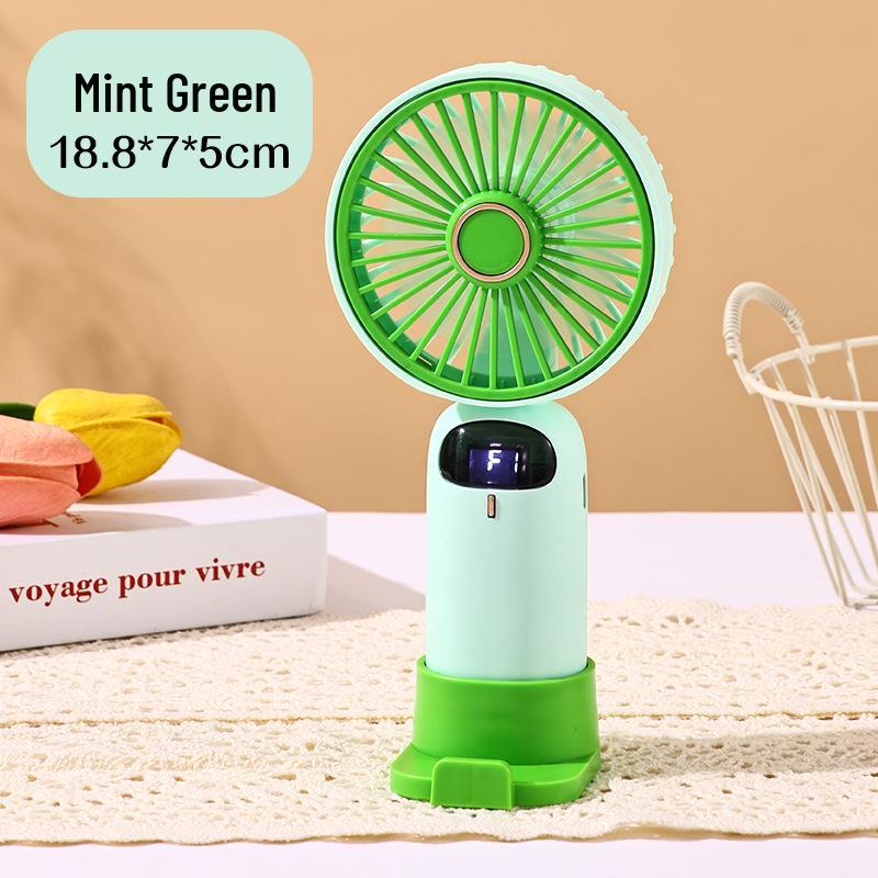 Portable USB Mini Fan - Silent Handheld & Desktop Fan for Travel or Study