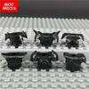 MOC Кубики Средневековые Рыцари Рим Фигурка Оружие Щит Отпечаток Руки Шлем Образовательный Строительный Блок Детские Игрушки