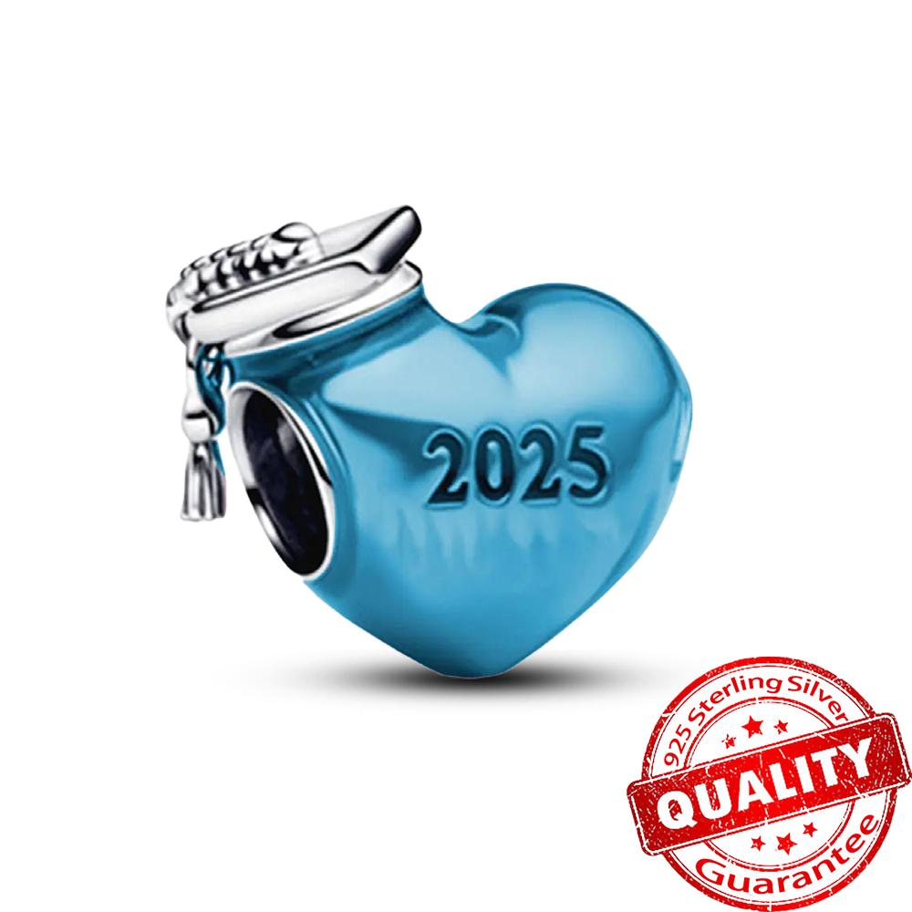 Precious Copper Sparkling Heart Double & Pavé Infinity Knot Dangle Charm Fits 3Mm Bracelet Diy Mother Birthday Gift