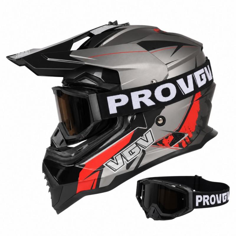 Off-Road Motorcycle Helmet With Removable Visor ECE Certified Full Face Dirt Bike Men Women