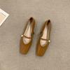 Fashion Hot Selling Korean Gentle Flat Shoes For Women 2025 Spring And Autumn New Design Mary Jane Shoes French Elegant Women'S Shoes