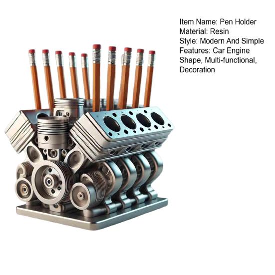 Yousheng V8 держатель для ручки автомобильного двигателя смоляной автомобильный двигатель канцелярские принадлежности органайзер для карандашей контейнер украшение для домашнего офиса настольное украшение