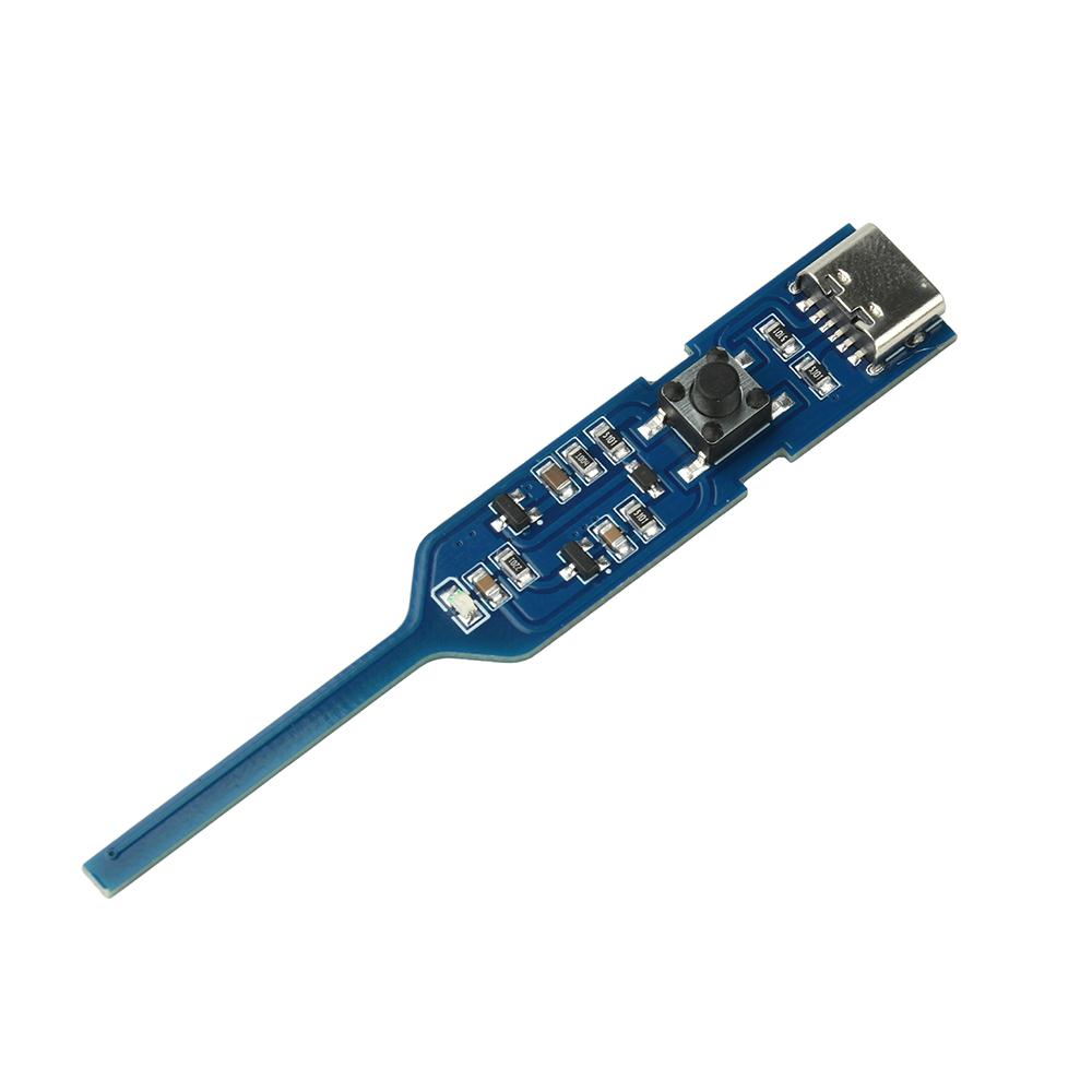 DM76 DC5V Тестер индуктивности со встроенным корпусом Type-C, бесконтактный детектор, индикация зеленым светом для обнаружения неисправностей индуктивности материнской платы