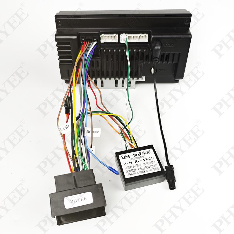 Разъем CAN-шины, Мини-ISO/Quadlock 40/52 Pin, 16-контактный кабель для Android, для VW Golf Jetta Polo Passat, Leon, Octavia