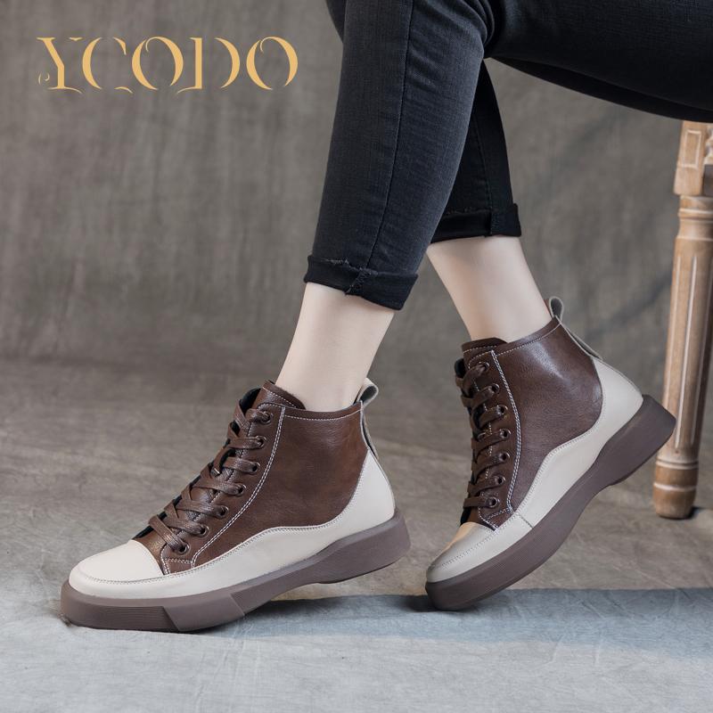 Autumn and Winter Girl Genuine Leather Boots, Student Leather Boots, Women Boots