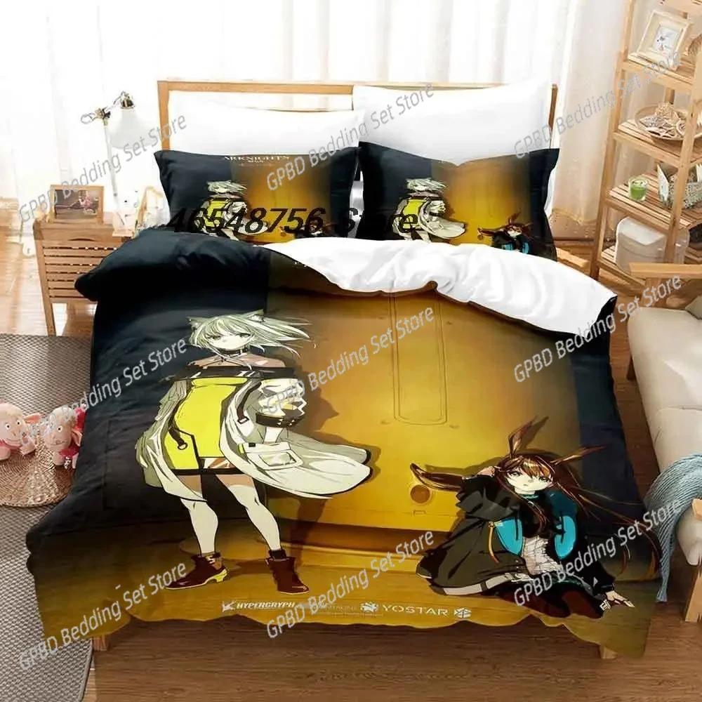 Comforter 3D Printing Game Arknights Bedding Set Bedroom Soft Modern S Comefortable Kids And