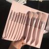 11pcs Professional Cosmetic Brushes Set Soft-bristled Brush Foundation Brush Eyebrow Eyelash  Women
