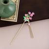 Новая китайская кисточка-листок, кисточка, заколка для волос в древнем стиле, простая заколка для волос в придворном стиле, цветок, бабочка, жемчуг, заколка для волос для ханфу, женская