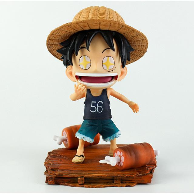 Ван Пис Зоро Луффи Санджи Аниме Фигурка Нами Брук Чоппер ПВХ Фигурки для Украшения Автомобиля Эйс Ранки Усопп Модель для Детей Подарок
