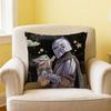 film sstar Wwars The Mandalorian Grogu chibi soft pillowcase Sofa Home Living Room Decor Protective Covers hogar pillowcover