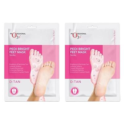 O3+ Pedi Bright Носки-крем-маска для ног 50 мл Упаковка из 2 штук | Глубокое увлажнение и отшелушивание для ухода за ногами