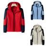 Men's Waterproof Jacket  Fashion Clothes Men New  Loose Trendy Color Block Jacket Assault Jacket Male  Sports Outwear