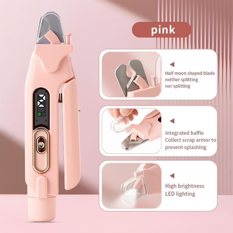 Professional Rechargeable Stainless Steel Dog Grooming Clippers Electric Paw Trimmer Low Noise Pet Hair Shaver
