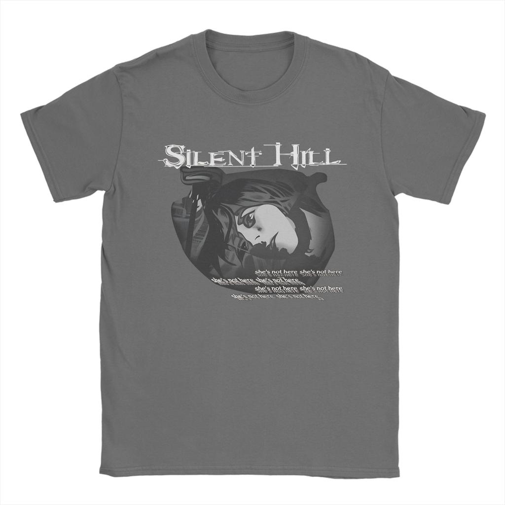Винтажная футболка Silent Hill из чистого хлопка, новинка, футболка унисекс, летняя, эстетичная, на заказ, DIY, топ с коротким рукавом