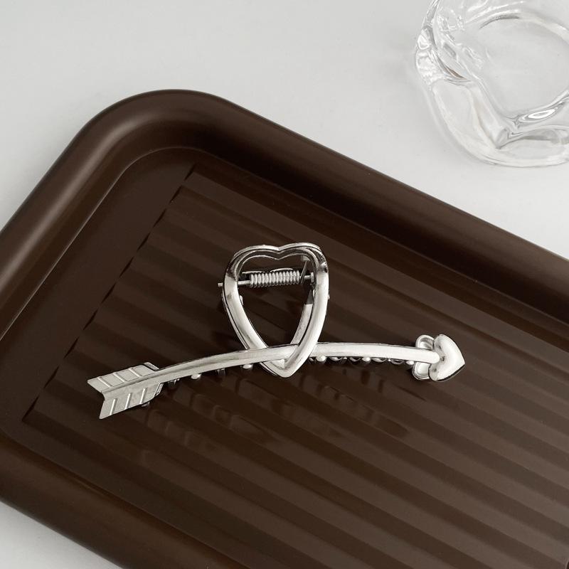 Металлическая заколка для волос в виде акулы высокого класса - Элегантная заколка-бант