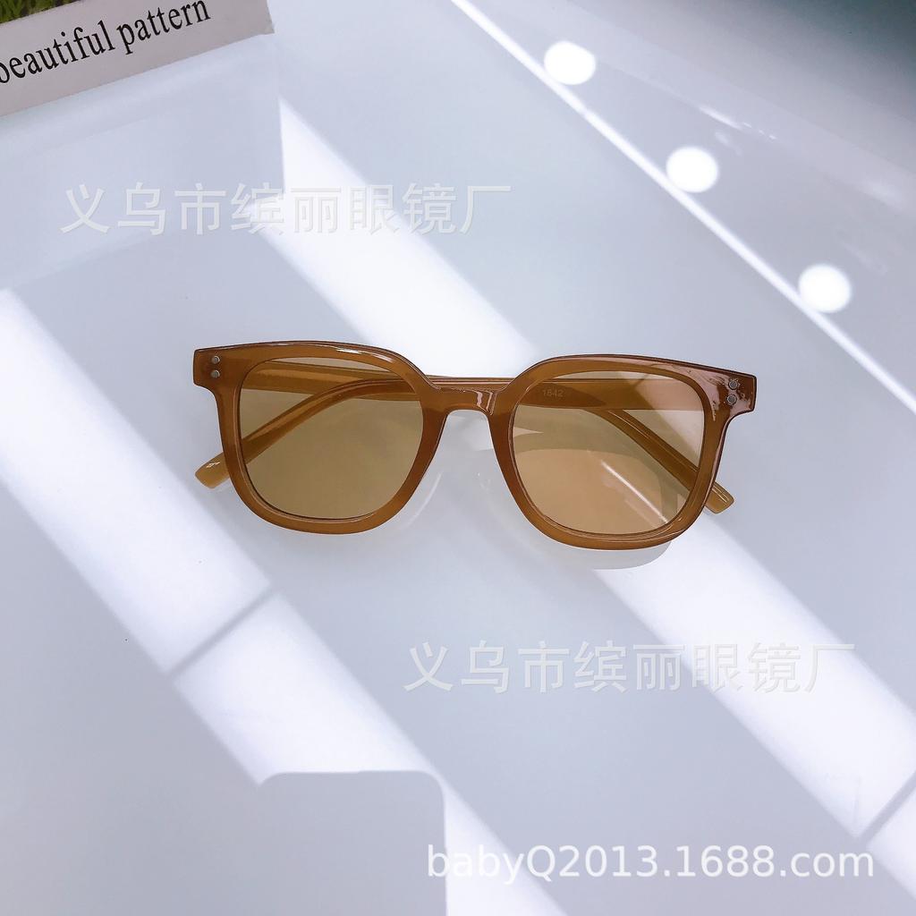 Квадратные солнцезащитные очки в большой оправе, простые, артефактные, детские солнцезащитные очки, мужские и женские, модные, детские, ретро, детские солнцезащитные очки