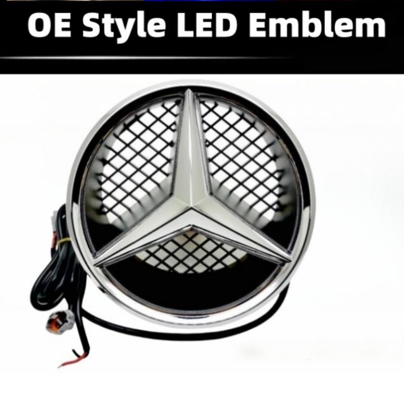 Эмблема-звезда на решетку автомобиля, Логотип на переднюю решетку для Mercedes Benz W204 W205 X253 X156 W176 W177 W167 W246 W117 X167, Аксессуары