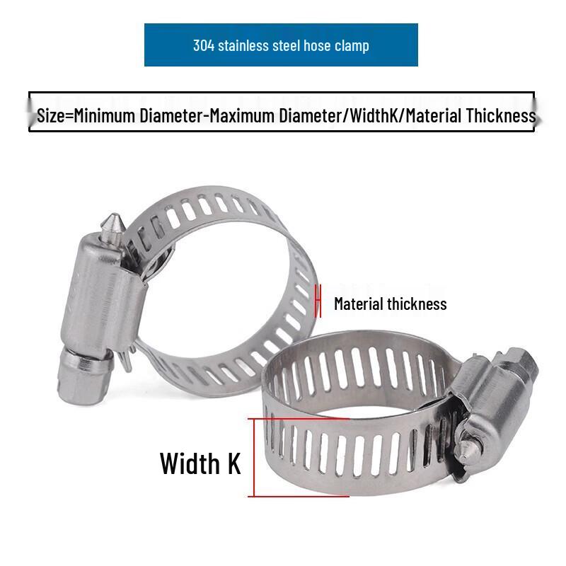 304 Stainless Steel Hose Clamps