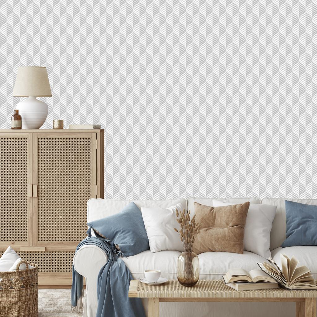 Wallpaper Abstract geometric forms 3D decoration 50x1000