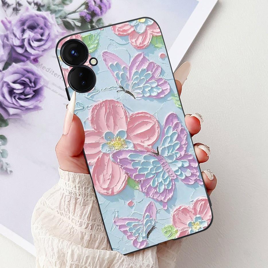 Чехол для Tecno Spark 9 Pro Spark9 Pro KH7n Новый Роскошный Расписной Чехол Мягкий Силиконовый Чехол для Телефона Для Tecno Spark 9T Spark9T KH6 Сумки