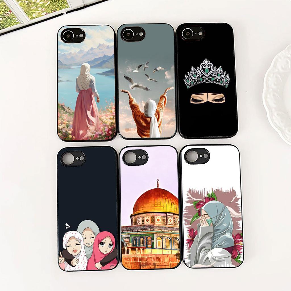 Cover for Apple iPhone 12 13 Pro XS Max Mini ProMax X XR Air 13Pro Casing Phone Case Arabic islamic muslim Muslimah Girl