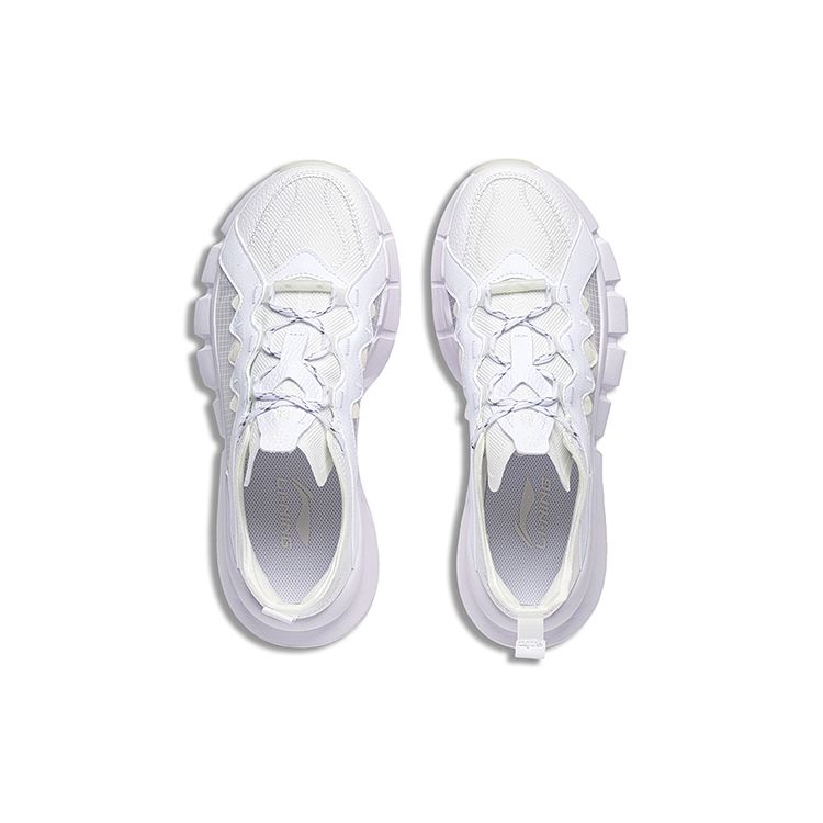 Li-Ning Wudao Non-Slip Durable Low-Top Retro Basketball Shoes Men Sneakers Standard-White ABCT049-1