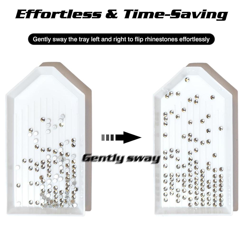 Rhinestone Picker Tool, 2-Pack Diamond Painting Dotting Pen with 6 Extra Wax Tips & Precision Tweezer, Wax Pencil for Rhinestones, Nail Art DIY Kit