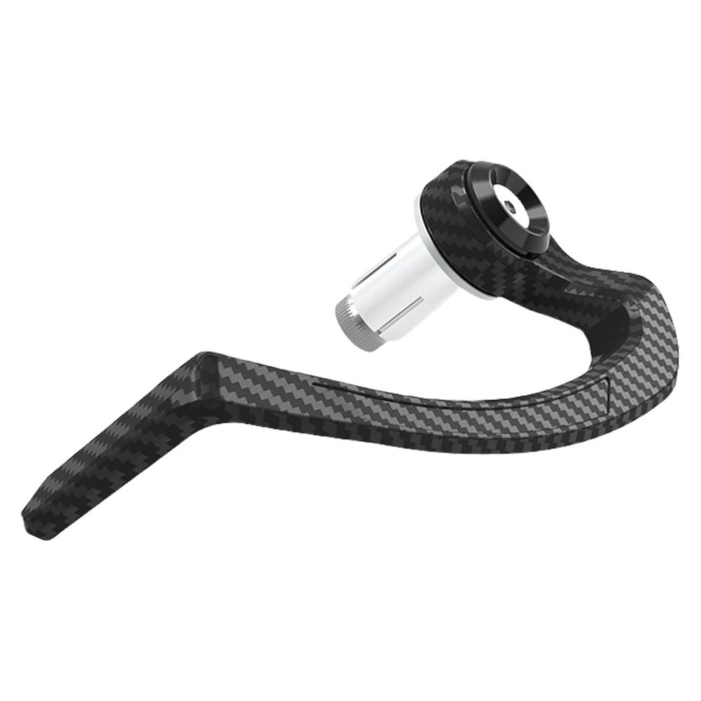 Universal Aluminum Alloy Motorcycle Brake Clutch Lever Protector, Carbon Fiber Style Handguard Shield for 13-19mm Handlebars