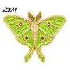 Легкая прищепка Винтажная эмалированная брошь-мотылек, Мультяшный insect alloy Лацканный значок, Мужской художественный значок Женские ювелирные аксессуары для костюма платья