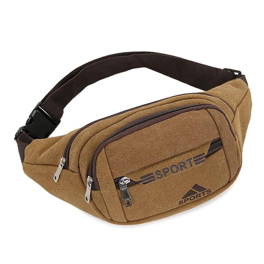 Сумки для бега Мужские сумки через плечо Холщовая поясная сумка Товары для путешествий на открытом воздухе