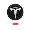 4Pcs 56mm Car Wheel Center Hub Caps Badge Sticker Accessories For Tesla Model 3 Roadster Model Y Model S Model X Cybertruck Semi