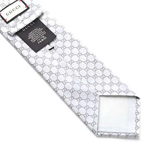 GG [Gucci] Necktie, Gray, pattern, GUJ-824 [Used]