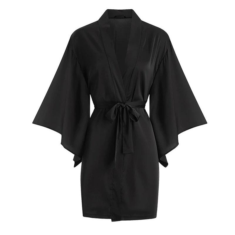 Сексуальная атласная ночная рубашка на шнуровке, тонкая, секс, кружево, соблазнение, грудь, накладка, домашняя пижама для женщин