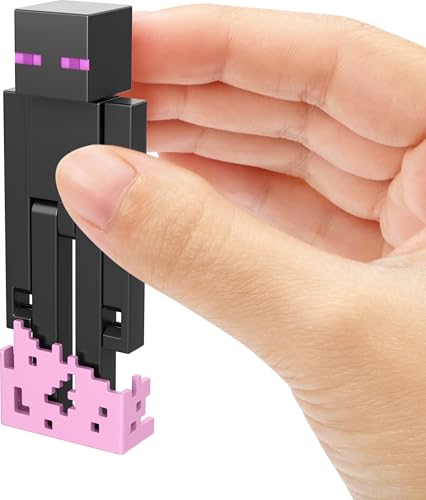 Mattel Набор фигурок и аксессуаров Minecraft, коллекционная игрушка масштаба 3,25 дюйма, пиксельный дизайн (Персонажи могут отличаться)