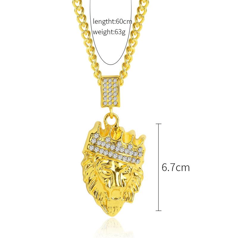 Necklace for Women Hip Hop Hipster Accessories Gold Necklace Lightning Clown Leopard Boxing Gloves Letter Hip Hop Necklace Elegant Necklace