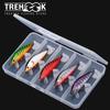 Набор из 5 тонущих воблеров для рыбалки с коробкой для снастей, 70 мм, жесткие приманки для окуня, форели, щуки, джеркбейт, крэнкбейт, набор