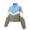 Fitness Series Color Block Zipper Stand Collar Versatile Casual Sports Windbreaker Women Outerwear AFDV690-2