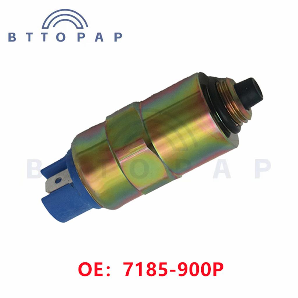 24V Fuel Shutoff Pump Solenoid 7167-620C HPS103 7185-900T 7185-900P 26420472 7167-620D Engines Components For Cav Dpa Dps Perkin