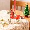Пони Рождественское украшение Страз Зодиакальная Лошадь Подвеска для украшения елки Сверкающий Праздничный Шарм Удача Лошадиная Тема Украшение
