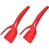 Новый 2 в 1 Grip Flip Spatula Tongs, лопатка для переворачивания яиц, нейлоновое антипригарное покрытие, инструмент для приготовления блинов, рыбы, французских тостов, омлета