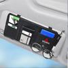 cxfnzt1 Car Sun Visor Organizer Glasses Clip Pocket Card Storage For Mitsubishi Ralliart Lancer Outlander ASX Competition Xpander Colt