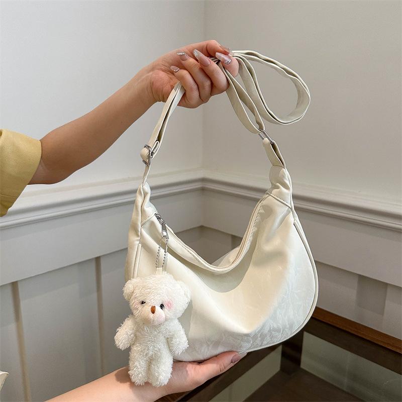 Повседневная сумка женская новинка 2024 года, большая вместительная сумка через плечо для поездок на работу, модная рабочая сумка-мессенджер, сумка-пельмень